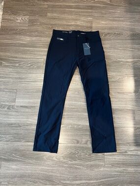 Men's Navy Straight-Leg Pants- Desert Dunes